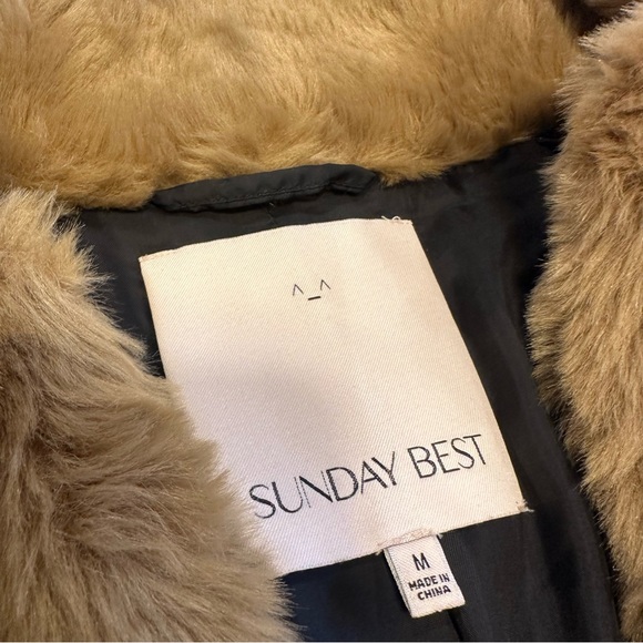 Sunday Best Faux Fur Mortimer, Teddy Bomber Coat. - Picture 2 of 8